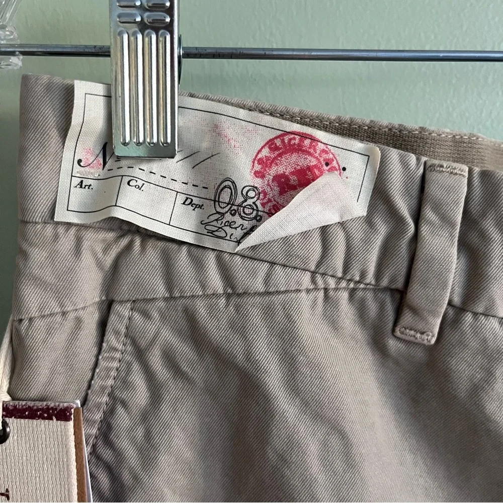 Incotex RED Women's Sz 29x31 100% Cotton BEIGE Straight Leg Chino Khaki Pants - Picture 5 of 16